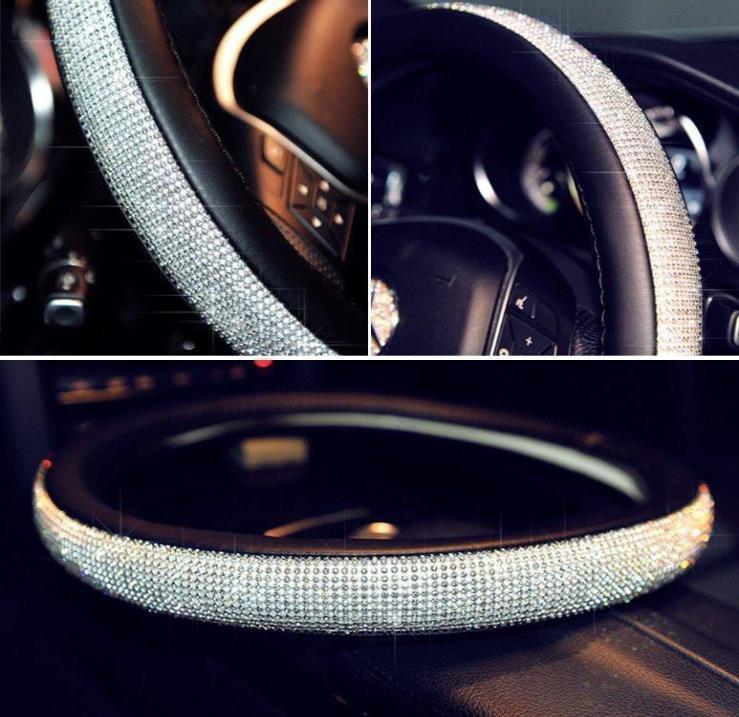 SWAROVSKI CRYSTAL STEERING WHEEL COVER